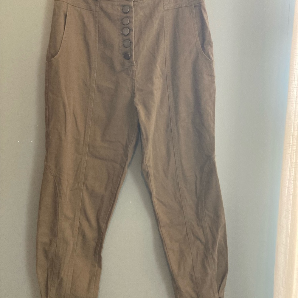 Blu Pepper Women’s High Waisted Olive Green Pants